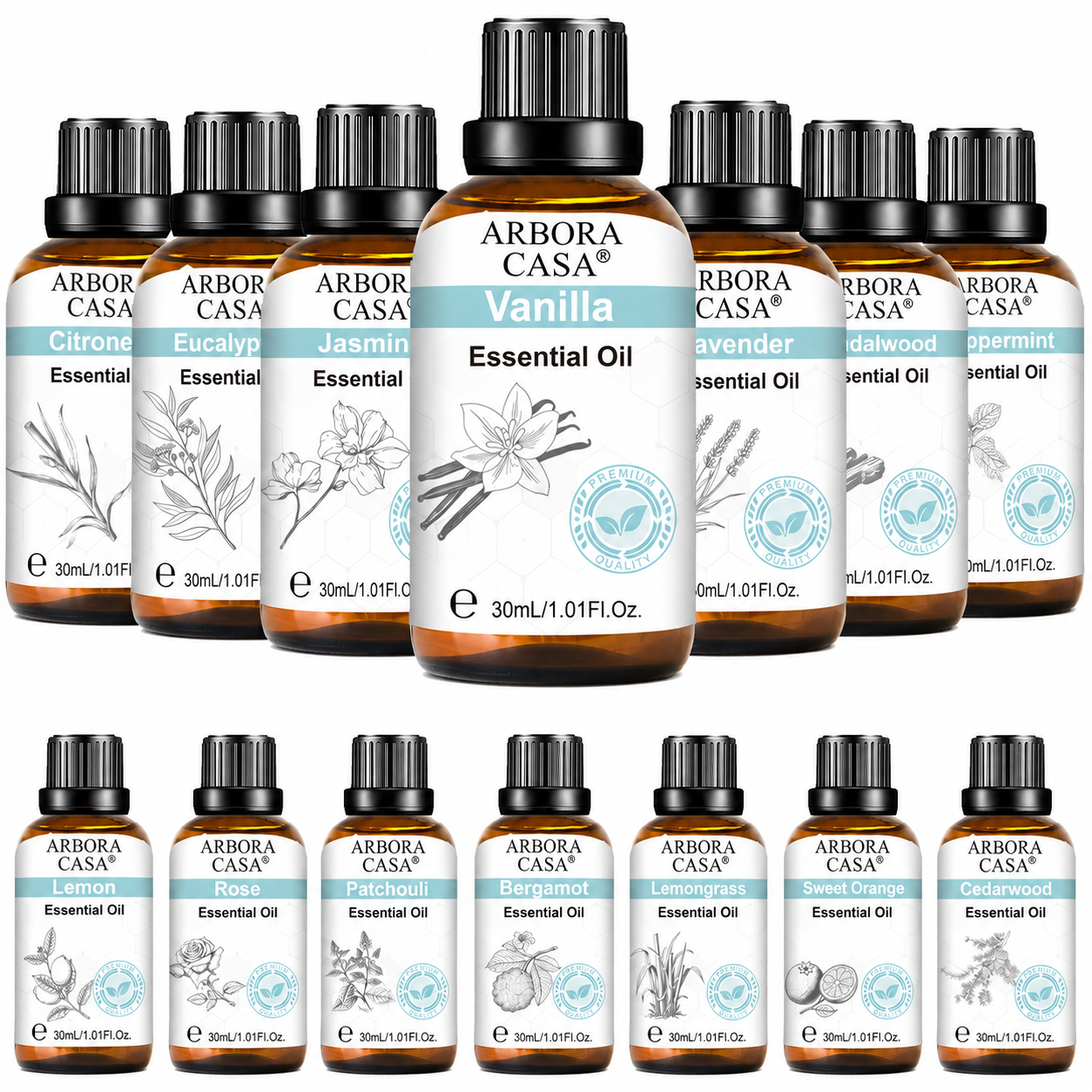 30ml Fragrance Essential Oil – Pure Aromatherapy Diffuser Oil