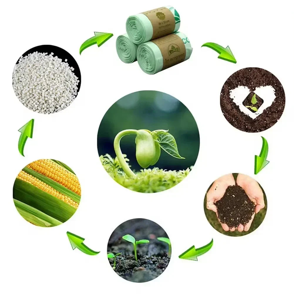 50pcs Biodegradable Trash Bag