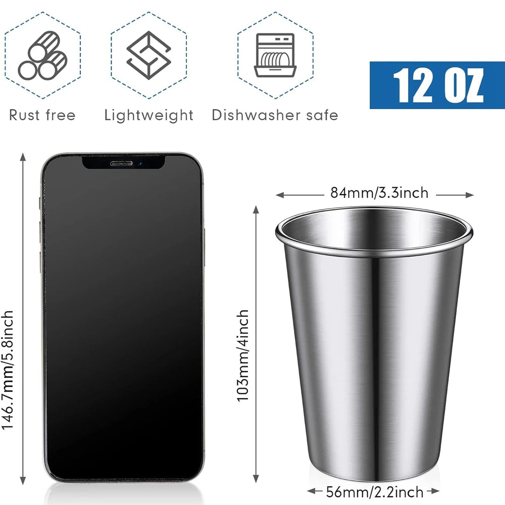4pcs Stainless Steel Cup
