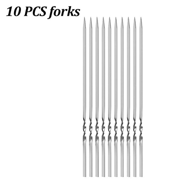 Stainless Steel Barbecue Skewer Set
