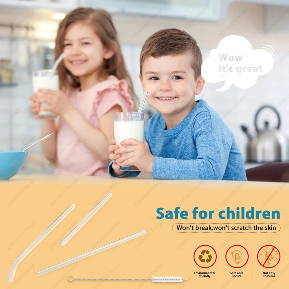 Eco-Friendly Reusable Glass Straw