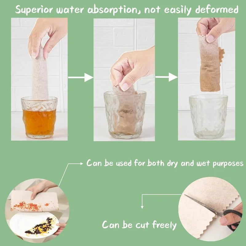 10pcs Natural Loofah Dishcloth