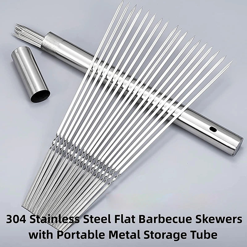 Stainless Steel Barbecue Skewer Set