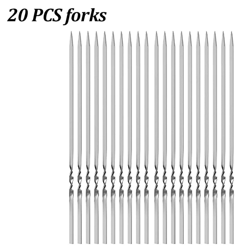 Stainless Steel Barbecue Skewer Set
