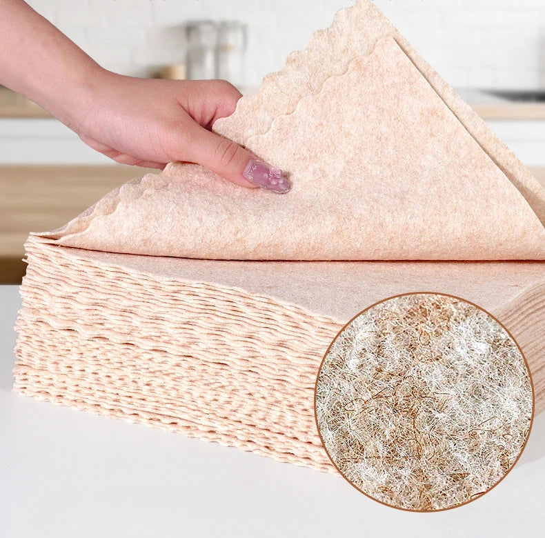 10pcs Natural Loofah Dishcloth