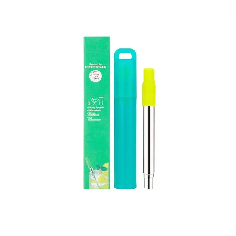 Telescopic Reusable Metal Straw