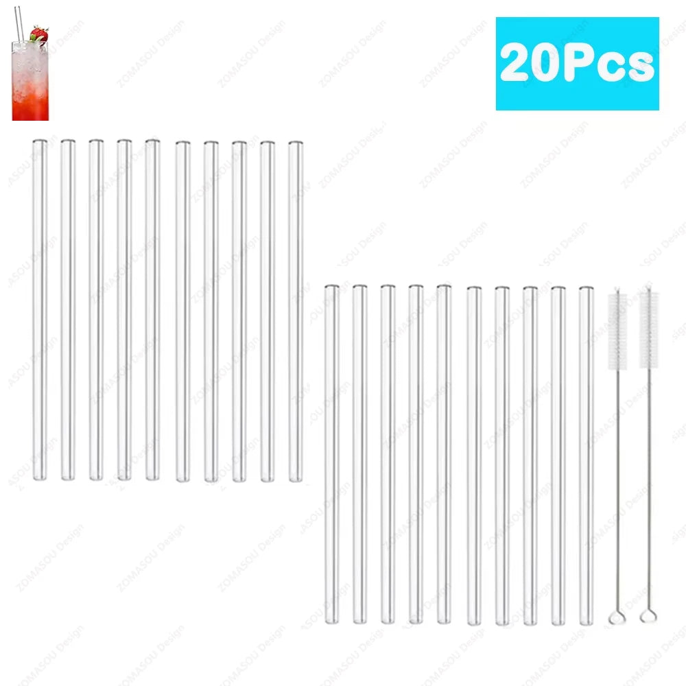 Eco-Friendly Reusable Glass Straw
