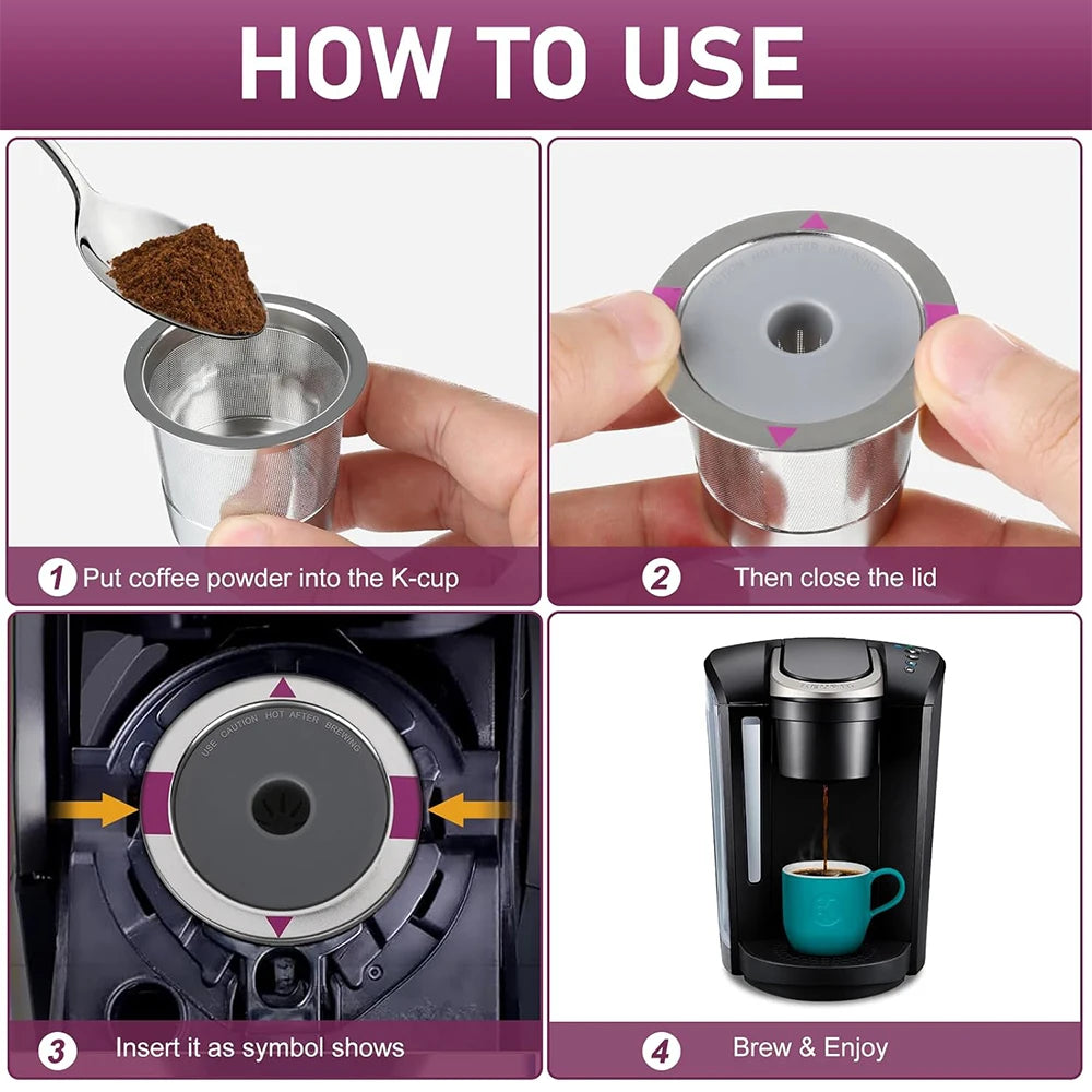 Stainless Steel Coffee Pod Set