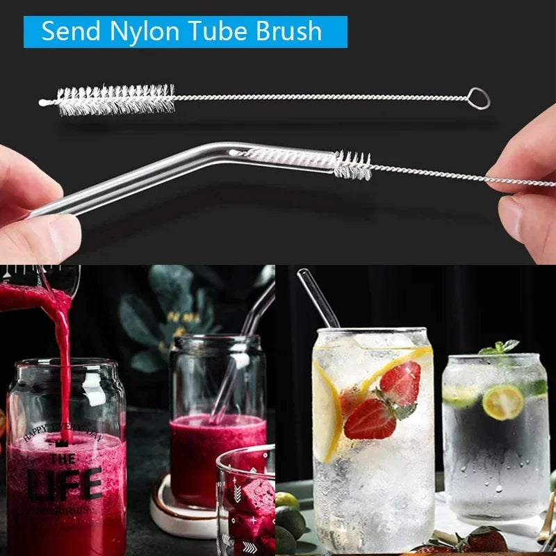 Eco-Friendly Reusable Glass Straw