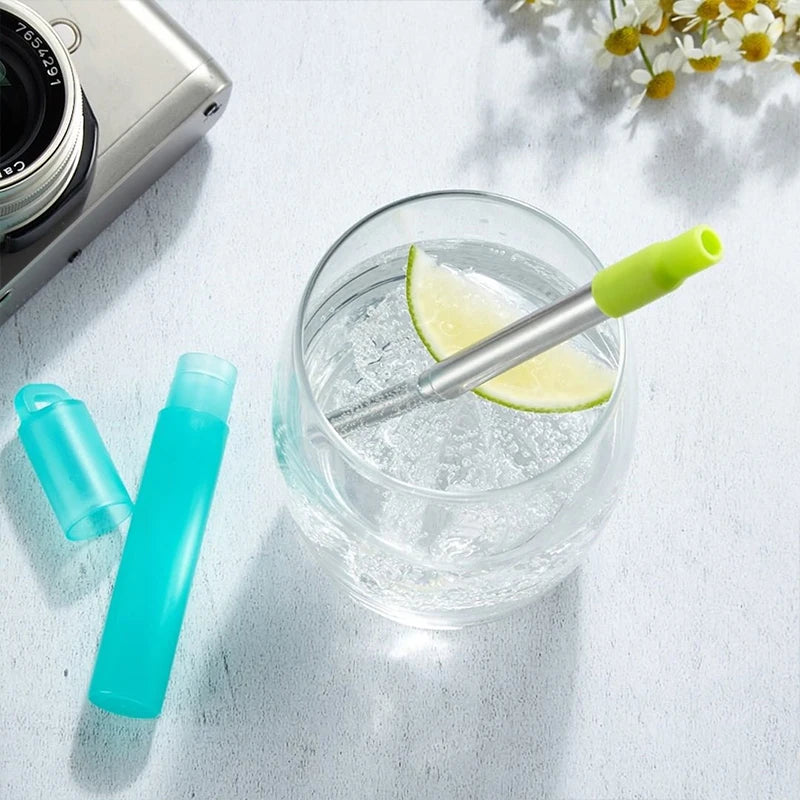 Telescopic Reusable Metal Straw