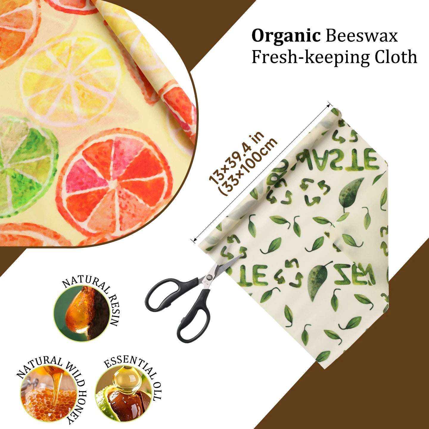 Reusable Beeswax Wrap Roll