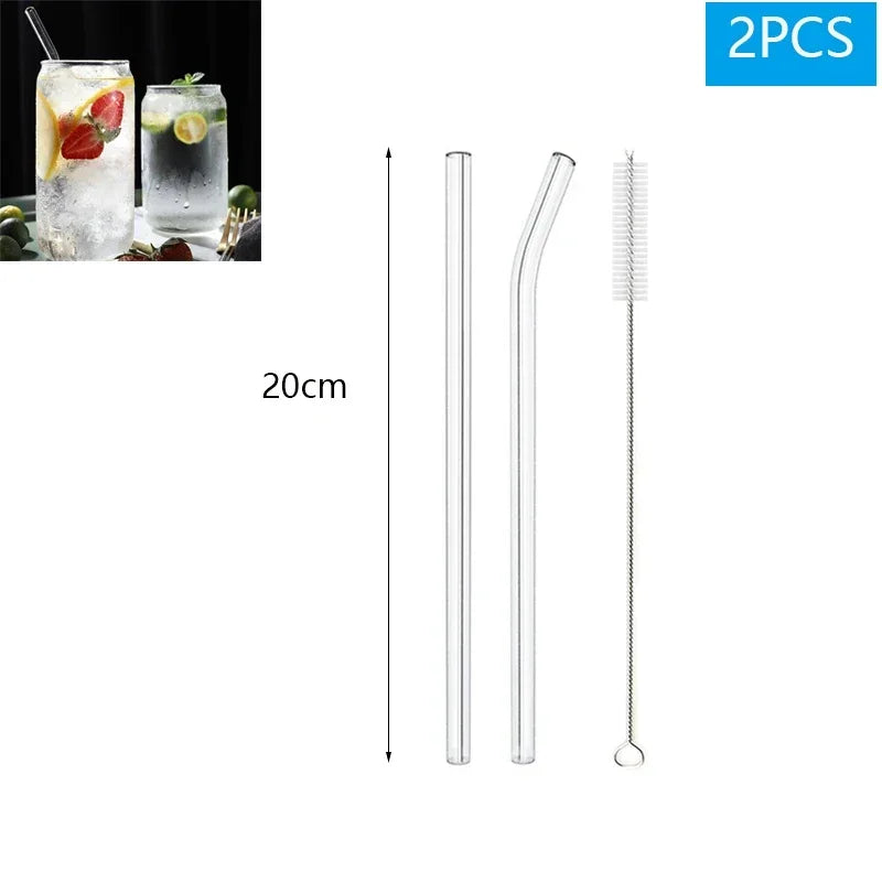 Eco-Friendly Reusable Glass Straw