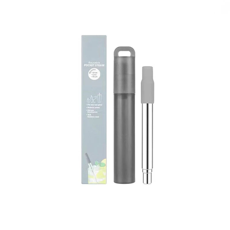 Telescopic Reusable Metal Straw