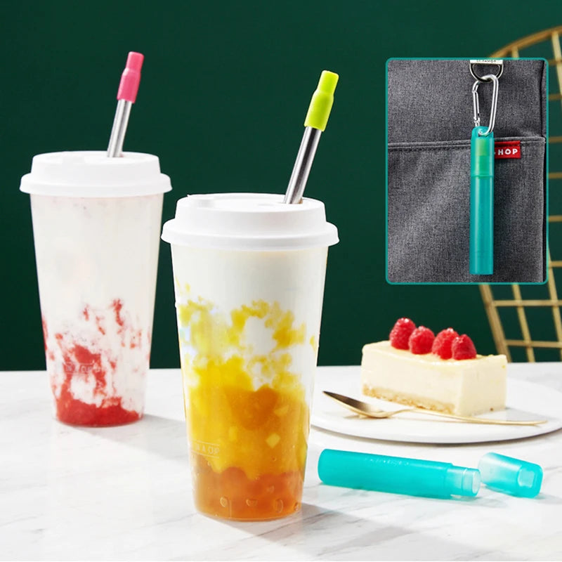 Telescopic Reusable Metal Straw