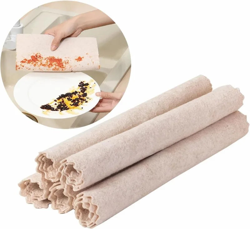 10pcs Natural Loofah Dishcloth