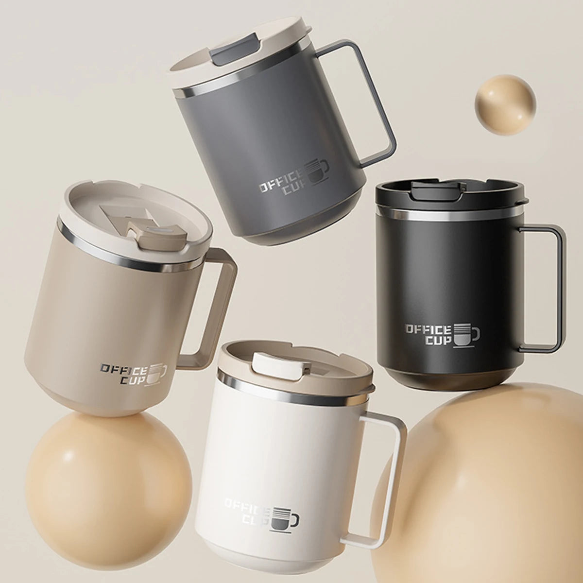 Double-Wall Insulated Coffee Mug