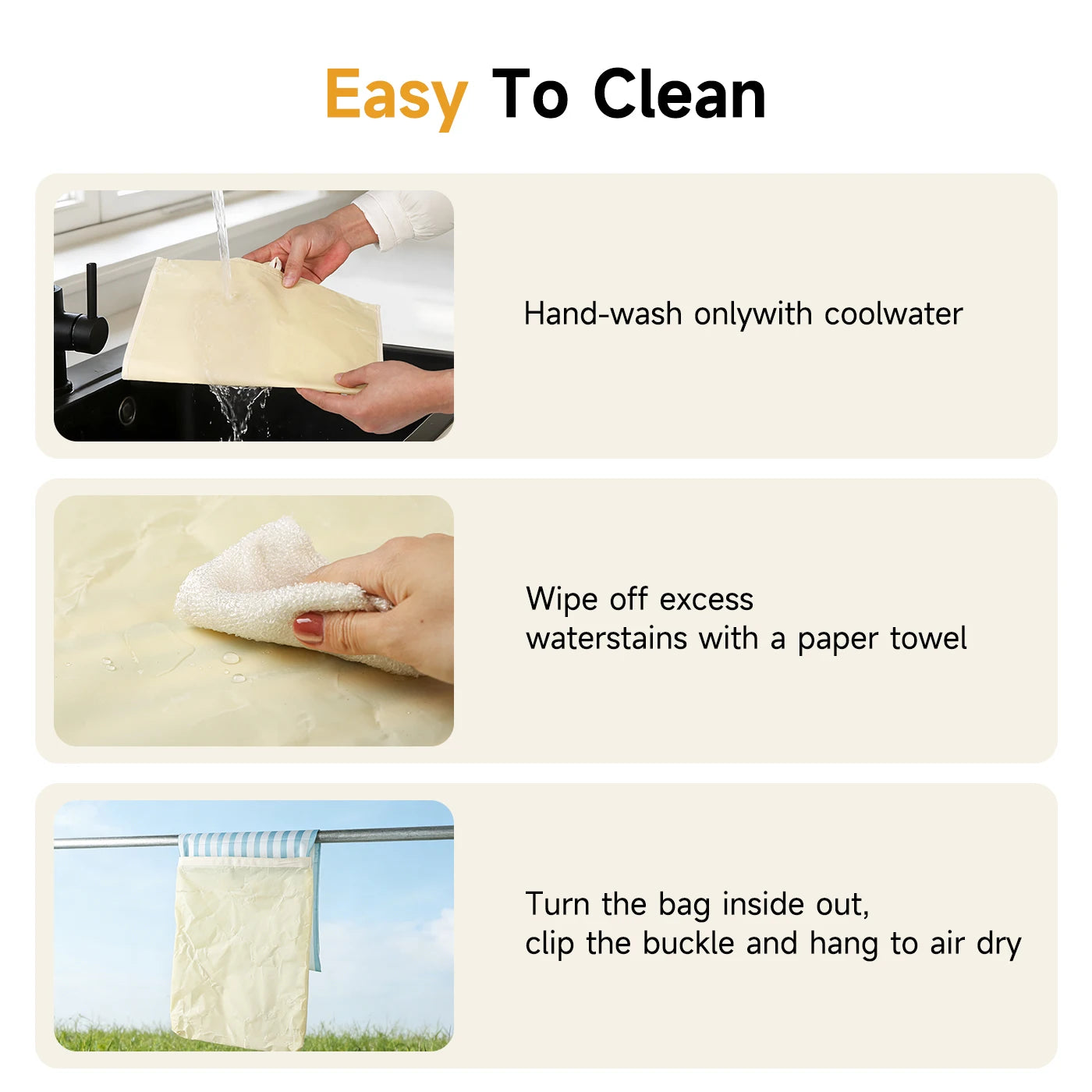 Natural Beeswax Bread Bag