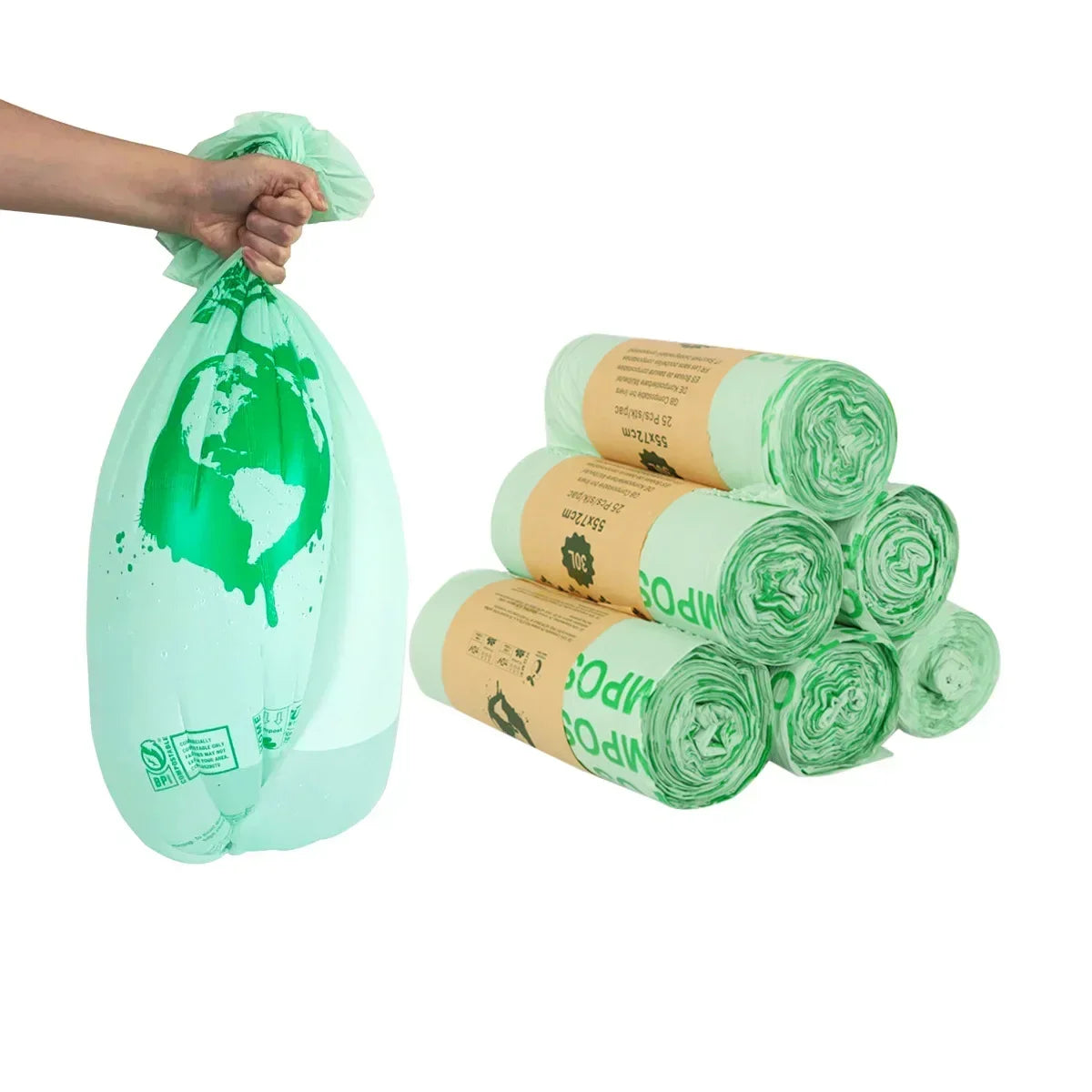 50pcs Biodegradable Trash Bag