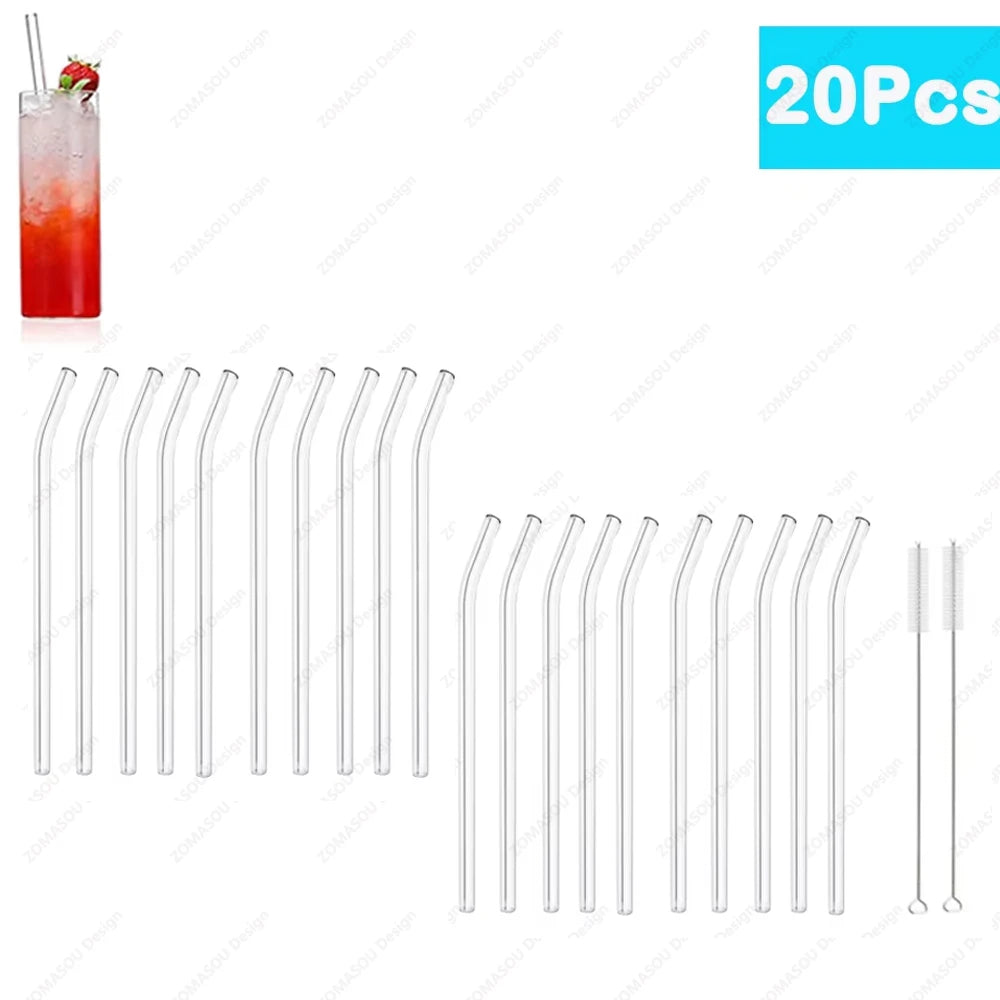 Eco-Friendly Reusable Glass Straw