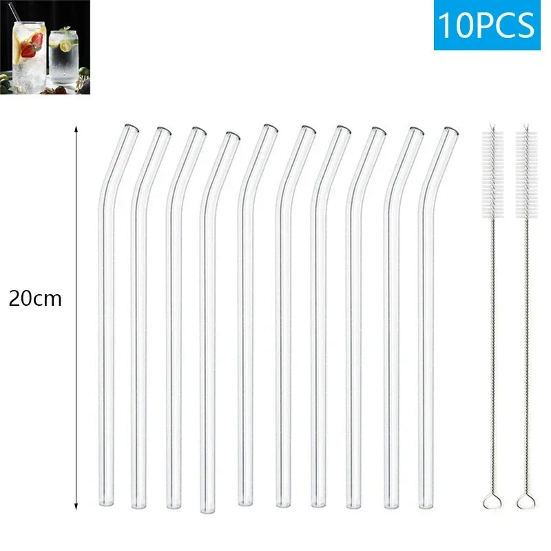 Eco-Friendly Reusable Glass Straw