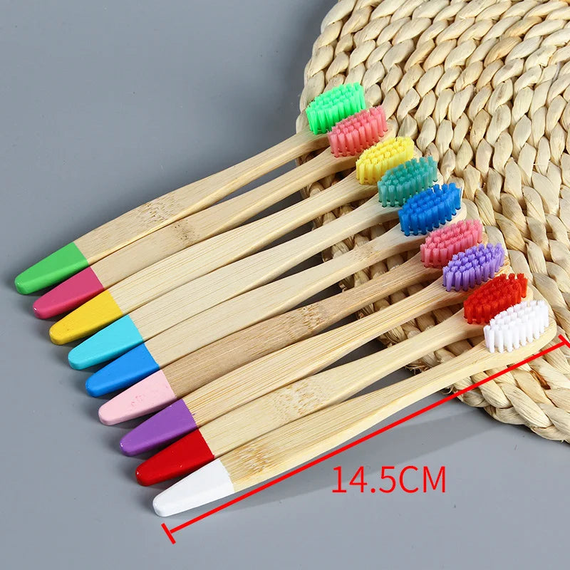 4pcs Children Bamboo Toothbrush