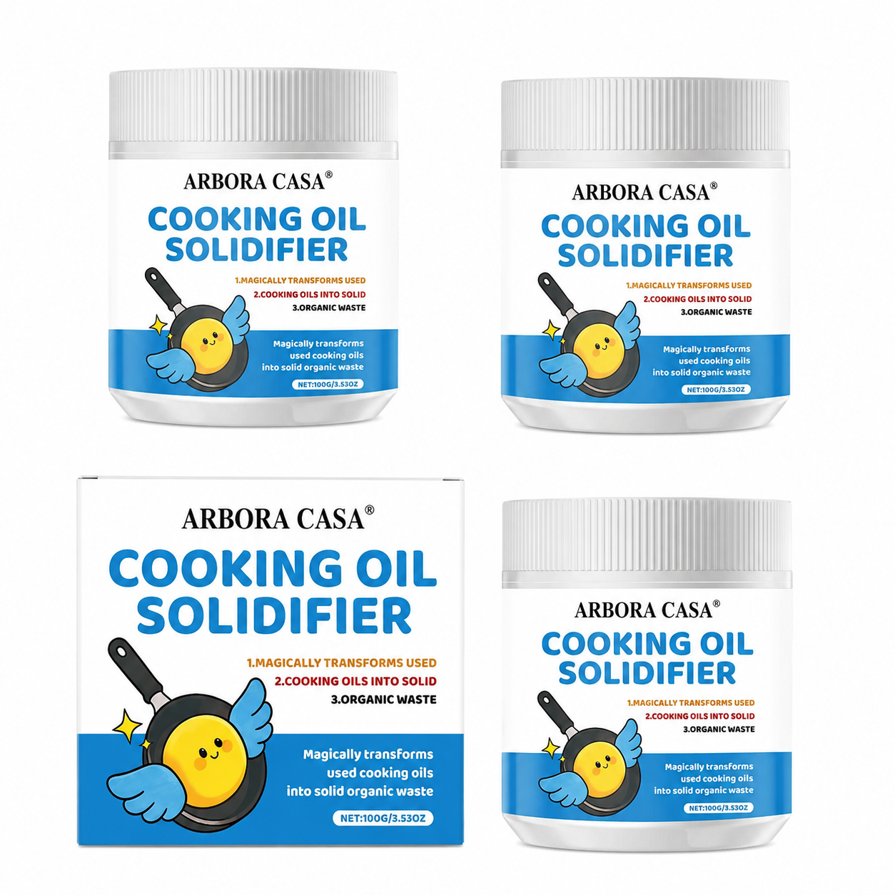 Cooking Oil Solidifier Powder – Easy Used Grease Disposal