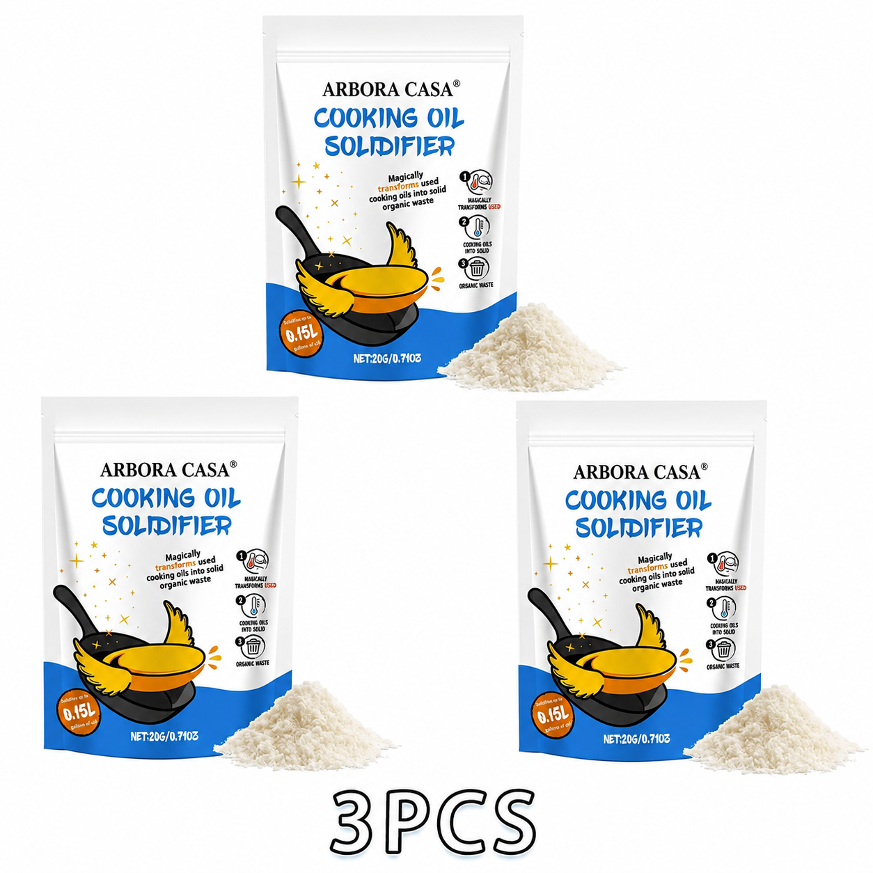 Cooking Oil Solidifier Powder – Easy Used Grease Disposal