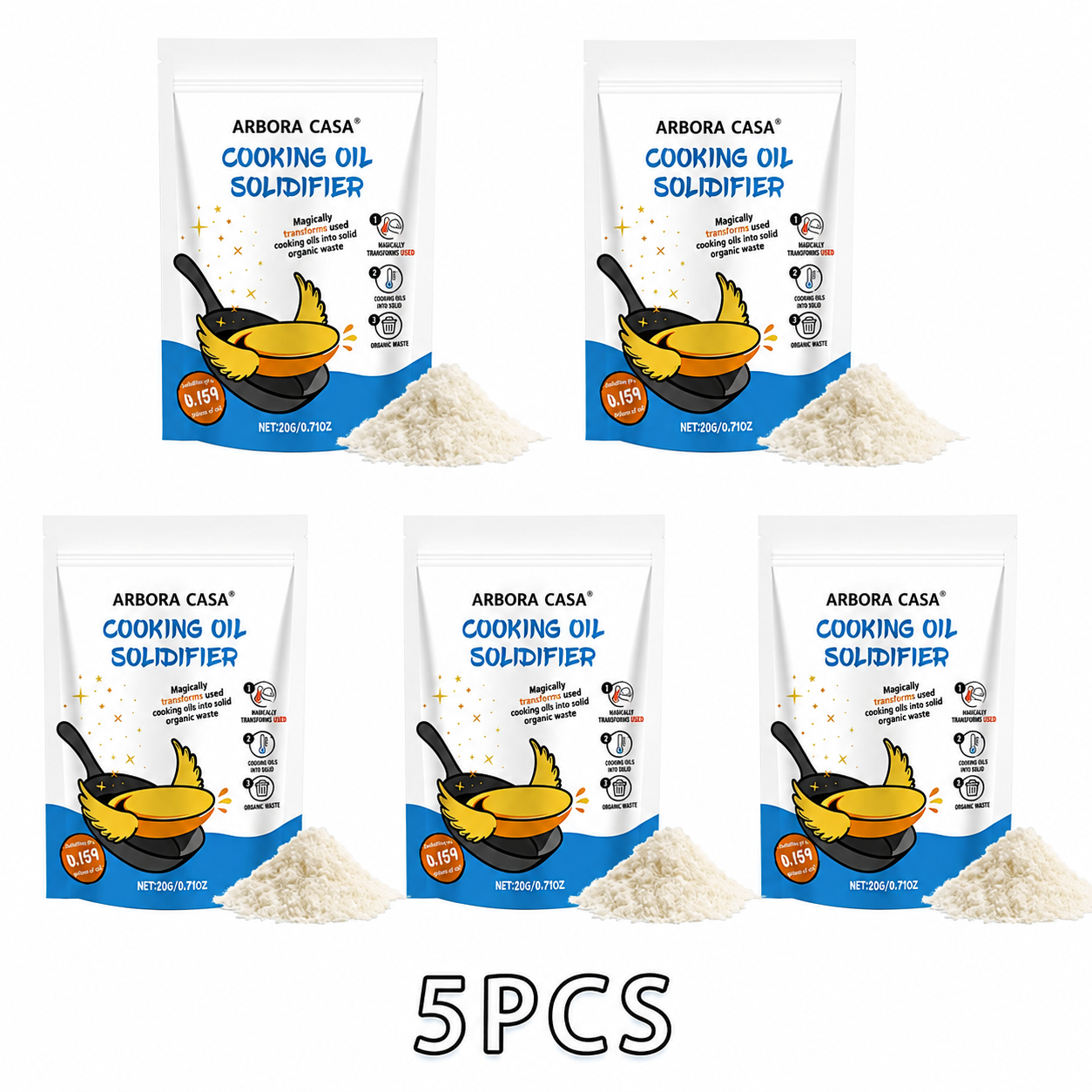 Cooking Oil Solidifier Powder – Easy Used Grease Disposal