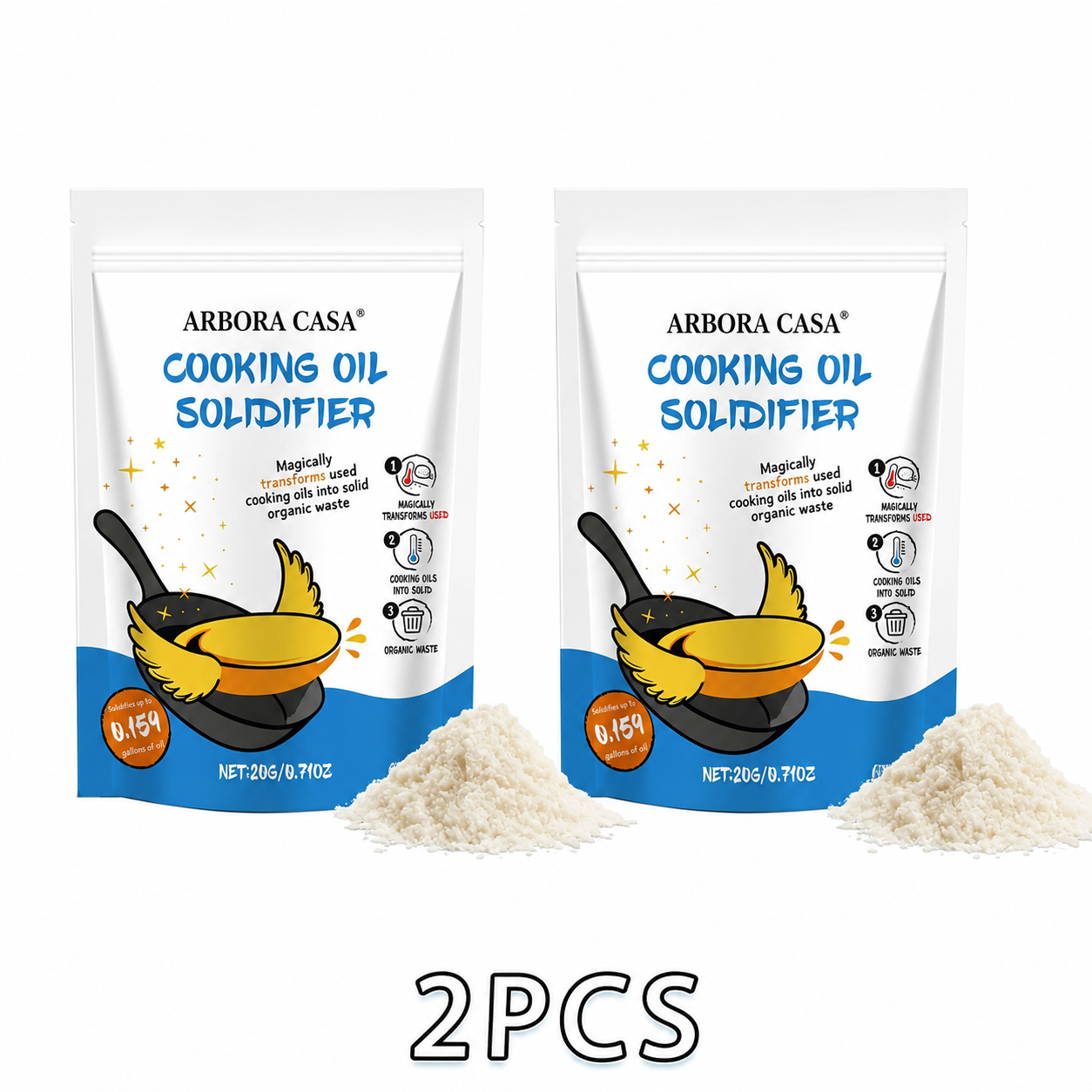 Cooking Oil Solidifier Powder – Easy Used Grease Disposal