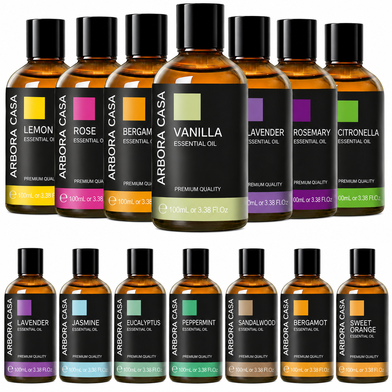 100ml Pure Plant Essential Oil – Large Aromatherapy Diffuser Oil