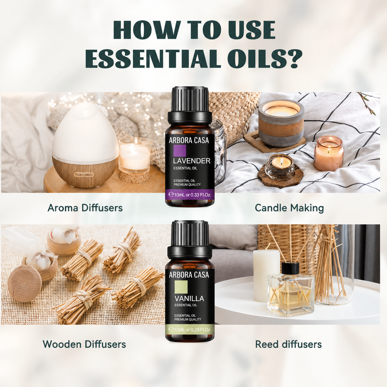 10ml Fragrance Essential Oil – Pure Aromatherapy Diffuser Oil