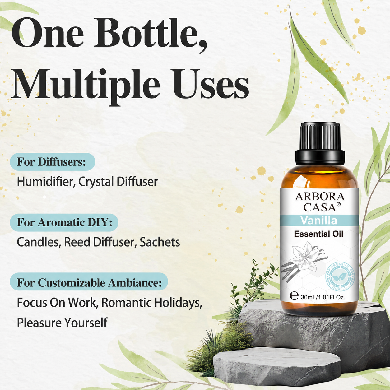 30ml Fragrance Essential Oil – Pure Aromatherapy Diffuser Oil